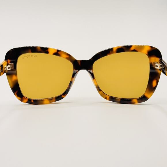 Tom Ford Sunglasses MAEVE TF1008 55J Blonde Havana Butterfly Brown Lens 55mm main image 9